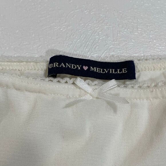 Brandy Melville White Mini Skirt Women’s Size 2 (Fits XS/S) - Picture 3 of 8